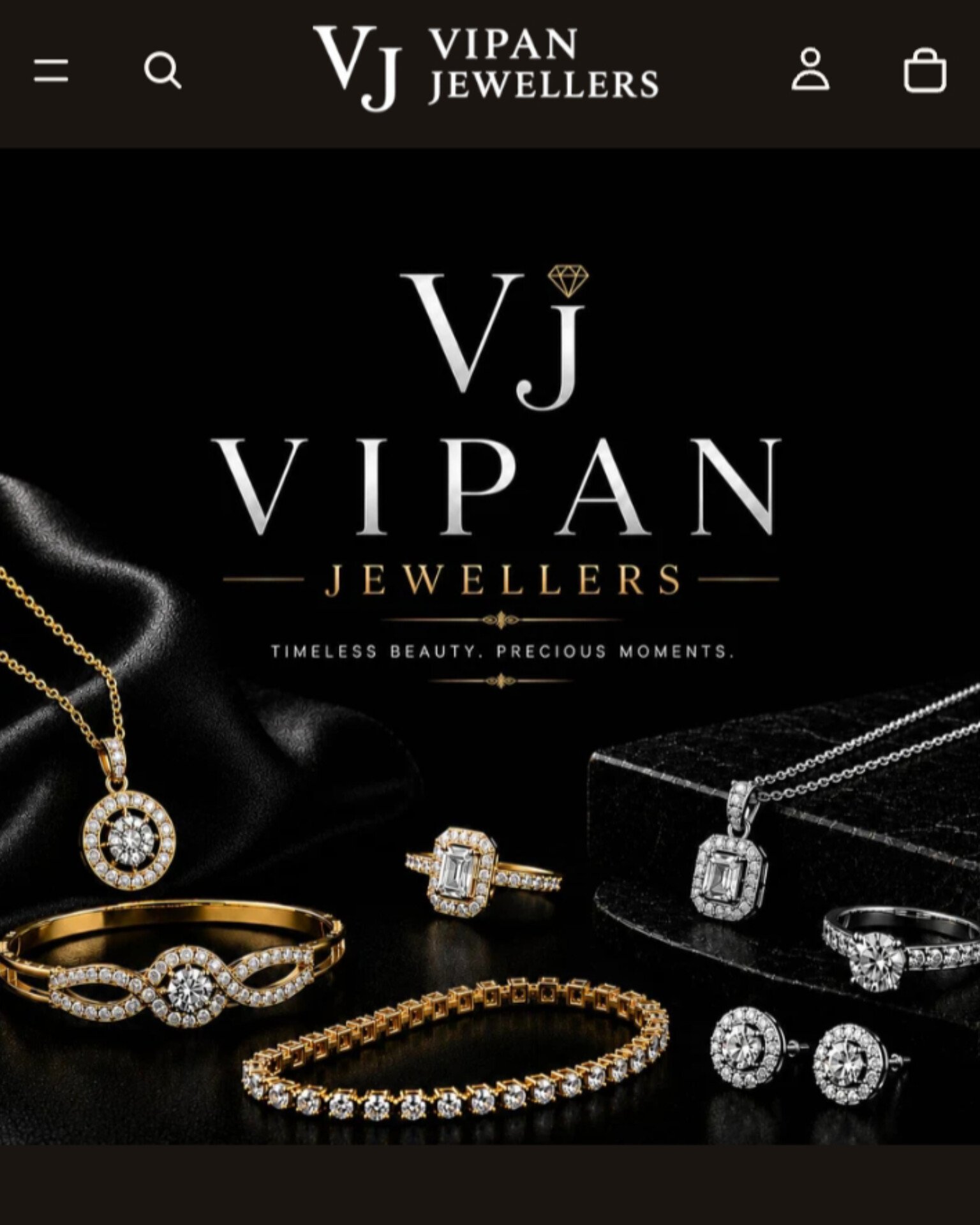Vipan Jewellers website preview