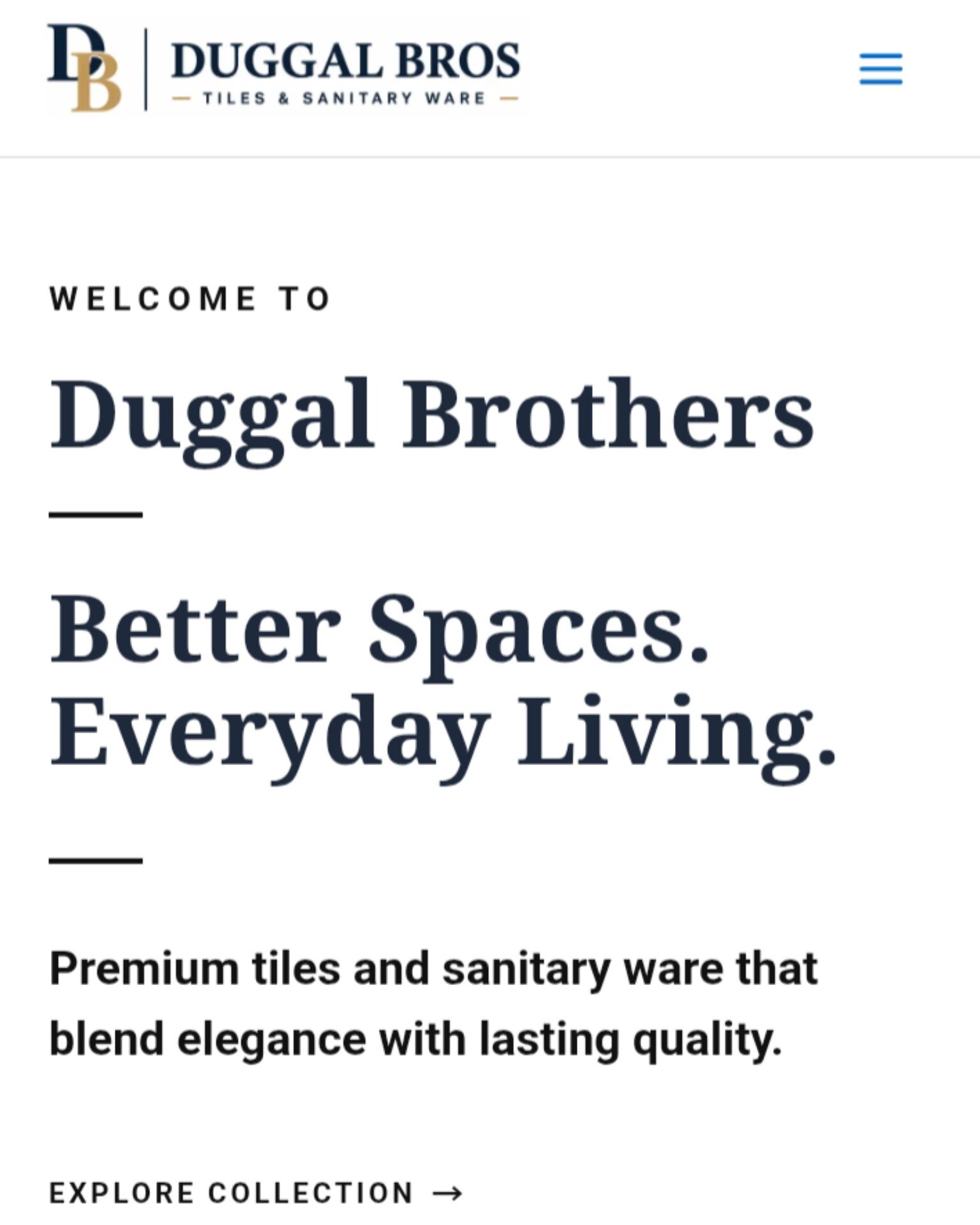 Duggal Bros website preview